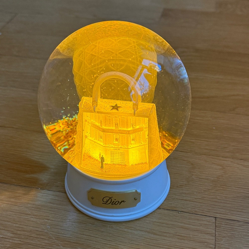 Dior Illuminated Yellow Snow Globe